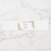 パンパグラスブライダルシャワーカップル結婚ズ ペットボトルラベル (シングルラベル)