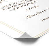 パンパグラス売春あっせん業者ザプロセッコブライダルシャワーサイン ポスター (角)