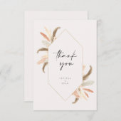 パンパサンキューカード金ゴールド結婚クリスタルC100 サンキューカード (正面/裏面)