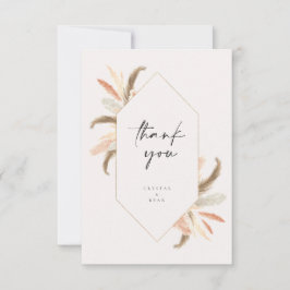 パンパサンキューカード金ゴールド結婚クリスタルC100 サンキューカード