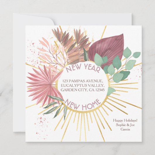 パンパスアンドユーカリリースホリデームービング 案内状 (正面)