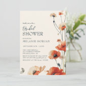 パンパスオータムベージュブライダルシャワー 招待状 (スタンド正面)