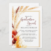 パンパスオータムベージュブライダルシャワー 招待状 (正面/裏面)