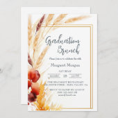 パンパスオータムベージュブライダルブランチ 招待状 (正面/裏面)