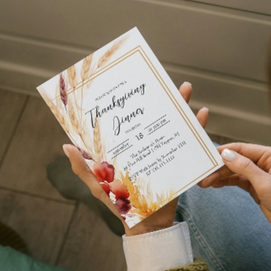 パンパスオータムンサムシングディナー 招待状