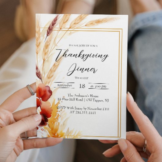 パンパスオータムンサムシングディナー 招待状