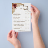 パンパスカップルの上または下シャワーゲームカード チラシ (ハンドル)