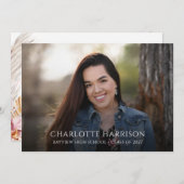 パンパスグラシック望峰フォト卒業パーティー 招待状 (正面/裏面)