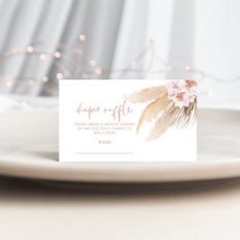 パンパスグラスおむつラッフルチケットエンクロージャカード エンクロージャーカード