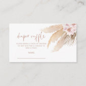 パンパスグラスおむつラッフルチケットエンクロージャカード エンクロージャーカード (正面)