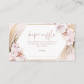 パンパスグラスおむつラッフルチケット エンクロージャーカード (正面)