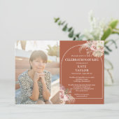 パンパスグラスお祝いライフ葬儀フォトInv 招待状 (スタンド正面)