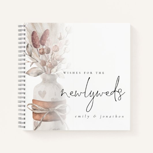 パンパスグラスがニューライヴァーズに願うゲストブック ノートブック (正面)