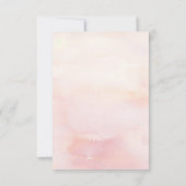 パンパスグラスとピンクキングプロテアウェディングRSVP 出欠カード (裏面)