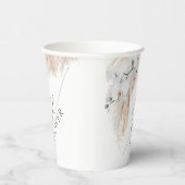 パンパスグラスとホワイトオーキッドのトロピカルエキゾチック 紙コップ (右)