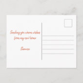 パンパスグラスとユーカリ新しいアドレス移動 案内ポストカード (裏面)