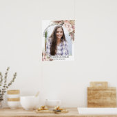 パンパスグラスとラン 花の写真 葬儀 追悼 ポスター (キッチン)