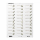 パンパスグラスと白い花のボヘミア ラベル (フルシート)