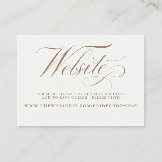 パンパスグラスと白い花結婚のウェブサイト 名刺 (正面)