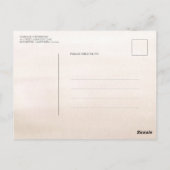 パンパスグラスと白い蘭の日を保存 ポストカード (裏面)