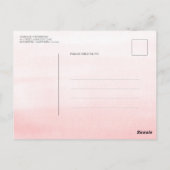 パンパスグラスと白い蘭の日を保存 ポストカード (裏面)