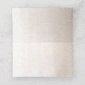 パンパスグラスと白い蘭エキゾチック結婚の プレイスカード (内部開封)