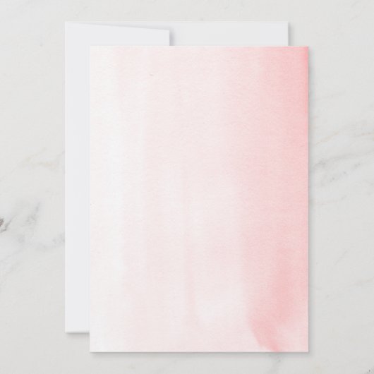 パンパスグラスと白の蘭エキゾチックな赤ちゃんシャワー 招待状 (裏面)