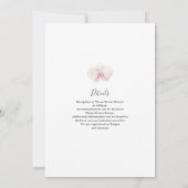 パンパスグラスのウェディング 招待状 (裏面)