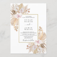 パンパスグラスのウェディング