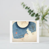 パンパスグラスのウサギたち ポストカード (スタンド正面)