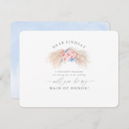 パンパスグラスほこりっぽい青い花嫁の提案 招待状