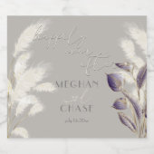 パンパスグラスアメジストアンスリウム スパークリングワインラベル (シングルラベル)