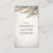 パンパスグラスアンドグリーンリーボホヴィンテージ 名刺 (裏面)