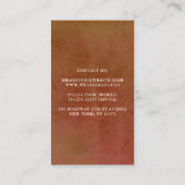 パンパスグラスアンドラストテラコッタフラワーズボタニカル 名刺 (裏面)