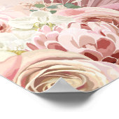 パンパスグラスアーチバプティスウェルカムサイン ポスター (角)