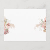 パンパスグラスアーチファースト聖餐式 インビテーションポストカード (裏面)