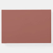 パンパスグラスウォーターカラーフローラテラコッタグラデーション ゲストブック (裏面)