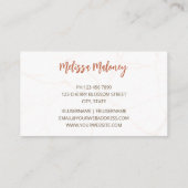 パンパスグラスウォーターカラーボホ 名刺 (裏面)