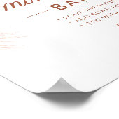 パンパスグラスエレガントミモサバーサイン ポスター (角)