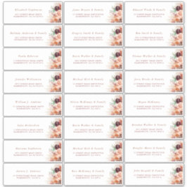 パンパスグラスオレンジパーディアルゲスト住所 シール