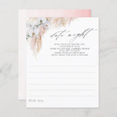 パンパスグラスオーキズブライダルシャワーデイトナイトアイディア (正面/裏面)