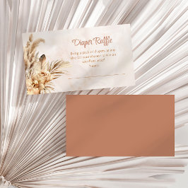 パンパスグラスオーキッドおむつラッフルエンクロージャカード エンクロージャーカード