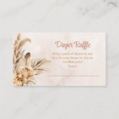 パンパスグラスオーキッドおむつラッフルエンクロージャカード エンクロージャーカード (正面)