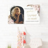 パンパスグラスオーキッドフローラ写真卒業パーティー 横断幕 (インサイチュ)