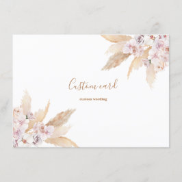 パンパスグラスカスタムカード 招待状