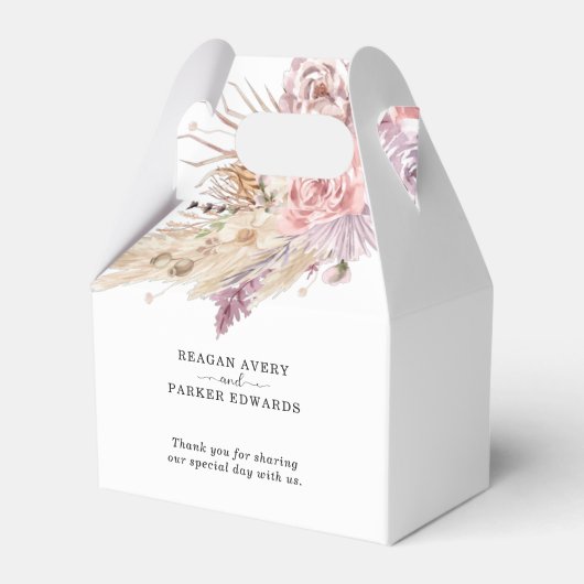 パンパスグラスカスタムサンキュー結婚ズ フェイバーボックス (正面サイド)