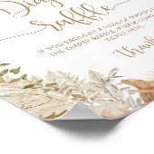 パンパスグラスカボチャおむつラッフルポスター ポスター (角)