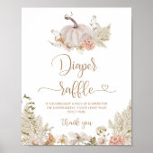 パンパスグラスカボチャおむつラッフルポスター ポスター (正面)