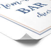 パンパスグラスカーチモモモザバーボーイサイン ポスター (角)