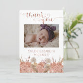 パンパスグラスガール4フォトコラージュシャワーありがとう サンキューカード (スタンド正面)